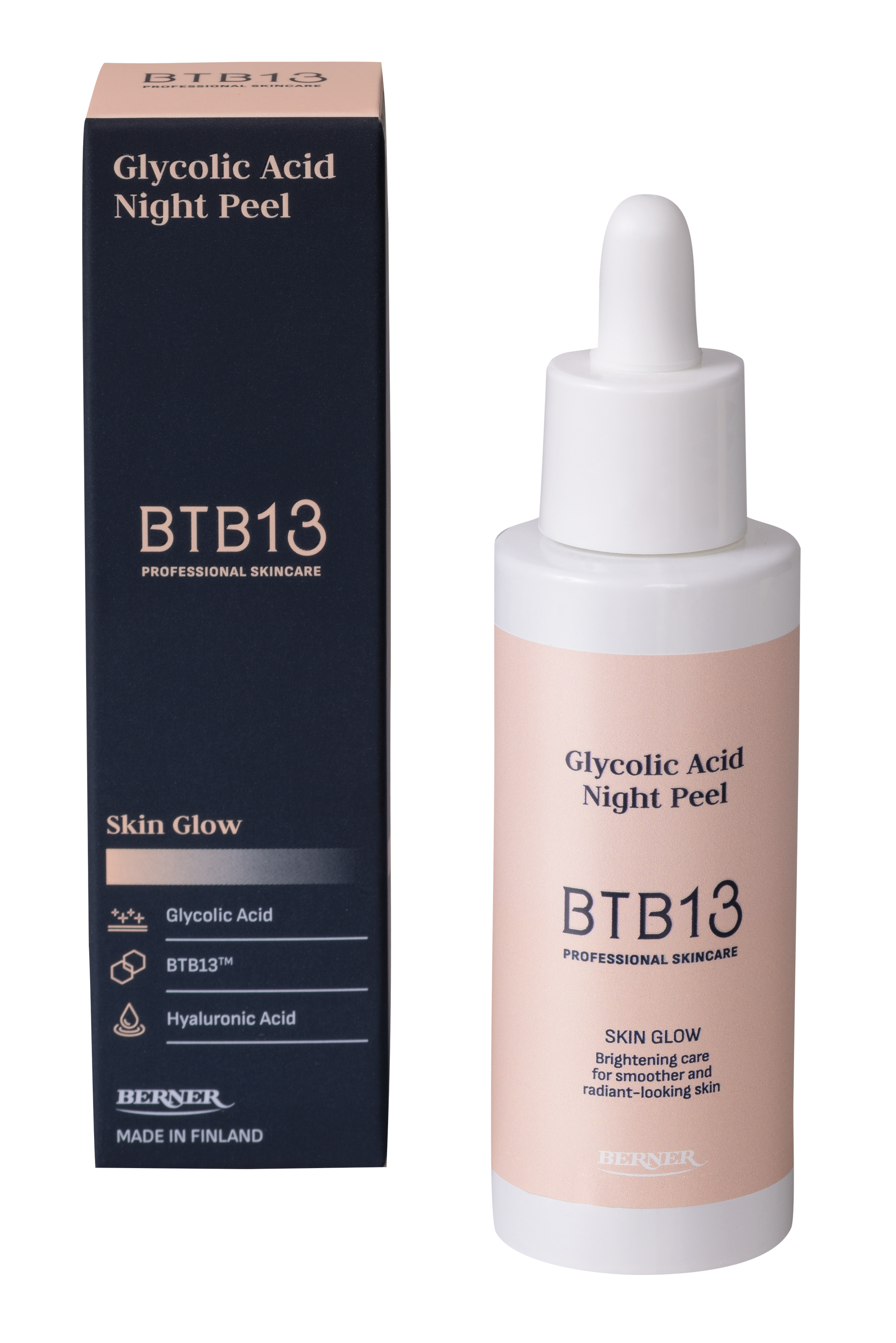 BTB13 Glycolic Acid Night Peel -Midnight Renewal 30ml